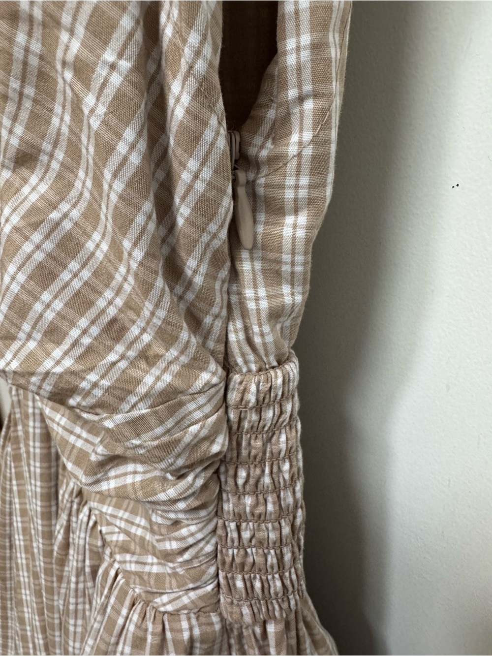 Abercrombie & Fitch Twist Front Gingham Plaid Maxi Dress Women’s XS Summer Party - Picture 5 of 15